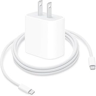 6FT 20W USB type C Charger Fast Charging for iPhone 16e 16 15,iPad 11 A16 2025 Air Pro 13/12.9,10th,