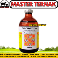 CALCIDEX PLUS 100 ML - Obat Ternak Lumpuh Atasi Hipokalsemia Hipomagnesia Sapi Kerbau Kambing Domba
