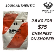 2.5kg IMPACT WHEY PROTEIN POWDER, EXPIRY 03/2027!
