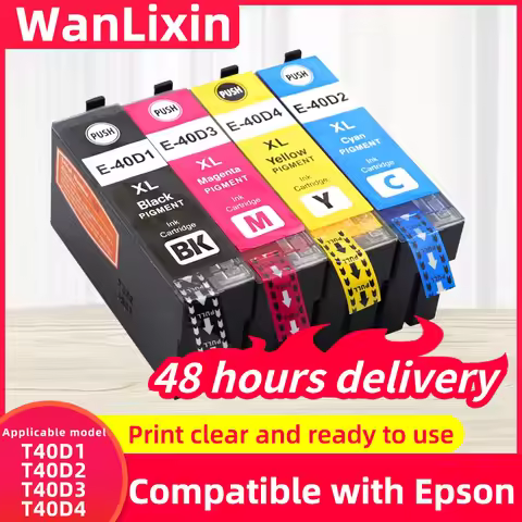 Compatible T40D1 T40D2 T40D3 T40D4 Ink Cartridge for Epson SureColor SC-T3100 SC-T5100 SC-T2100 Ink 