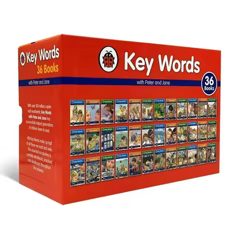 36 Books/set Ladybird Key Words with Peter and Jane English Picture Reading Children Early Education