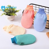 Shower Spa Exfoliator Double Sided Bath Glove Body Mitt Rub Bath Scrub Tools Cleansing S0w8