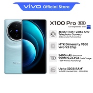 New Launch vivo X100 Pro 5G MediaTek Dimensity 9300 V3 Chip, ZEISS 1-inch IMX 989, 16+16GB RAM+512GB ROM