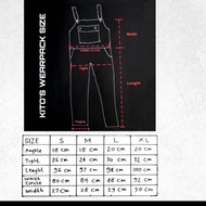 Termurah H022 kitos wearpack style / celana kodok pria / baju kodok