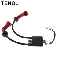 [TENOL] Black Ignition Coil Assy for Yamaha Outboard 15 Horsepower 2 Stroke Engine