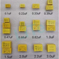 275v/310v AC Fan Capacitor (0.1, 0.15, 0.22, 0.33, 0.39, 0.47, 0.68, 0.82, 1.0, 1.5, 2.0, 2.2, 2.5, 