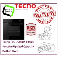 Tecno TBO 7008BK 8 Multi-function Upsized Capacity Built-in Oven