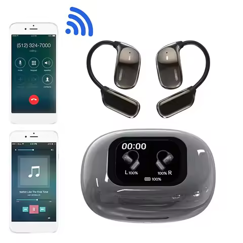 144 Languages Intelligent Translate Earbuds Bluetooth-Compatible 5.4 Translator Earbuds Translation 