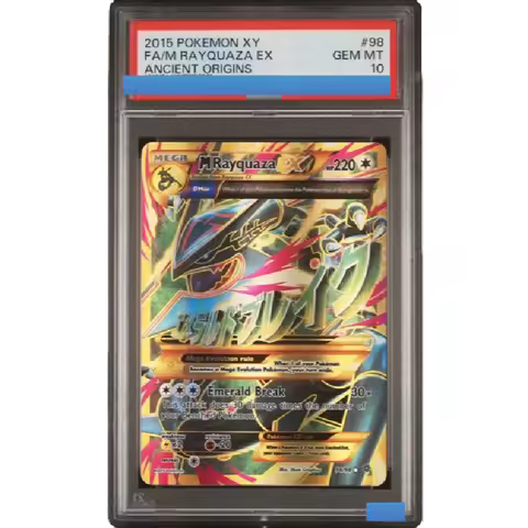 Proxy 2015 POKEMON XY ANCIENT ORIGINS #98 M RAYQUAZA EX 98/98 Authentication Grading 10 Collection G