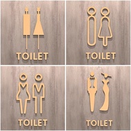 3d Toilet sign tandas surau Sign fitting room cashier kiri kanan sign acrylic signage 立体 洗手间 标识牌 D4