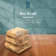 Kraft Batik/ Box Kraft Motif/ Box Celebration Box Rice Box