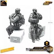 1/35 Modern U.S. Army Commando Resin Soldier GK White Film NAI-19