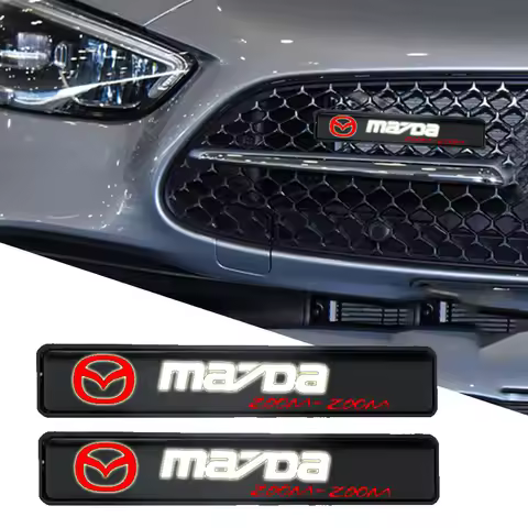 New Car Front Hood Grille Emblem LED Light Grill Decorative Lights for Mazda 2 3 4 5 6 7 8 323 626 C