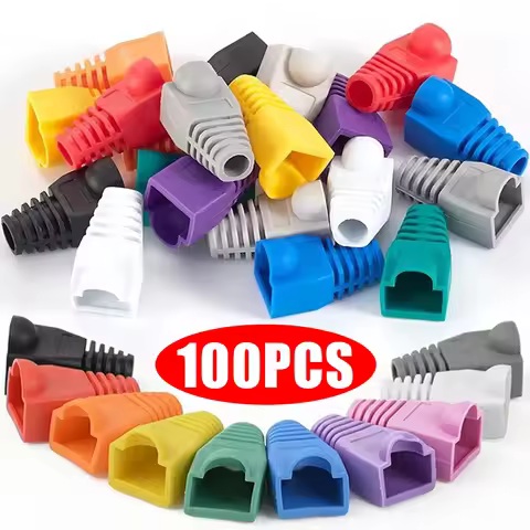 Colorful RJ45 CAT6 CAT5e Adapter Cap Ethernet Network Cable Connector Plug RJ45 Cap Cat 5 CAT6 Lan P