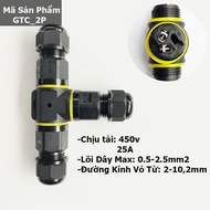 Cút Nối Dây Điện Chống Nước IP68 Chữ T - An Toàn Cho Đèn LED Ngoài Trời