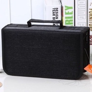 WENSH Binder CD Storage Bag 128 Disc Zipper CD Storage Box CD/DVD Binder Waterproof DVD Storage Bag 