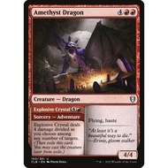 CLB_160 Amethyst Dragon // Explosive Crystal MTG Magic: The Gathering: Commander Legends: Baldur's Gate_Uncommon