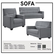 1+2+3 Seater Grey Fabric Sofa Living Room Set Sofa Fabric Sofa