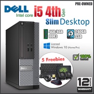 Dell Optiplex 3020 Desktop Core i5-4590 4th Gen 4GB/8GB RAM 240GB SSD w/ licensed OS