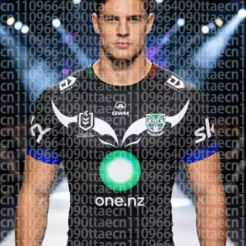 2026 Summer New Zealand Warriors NRL Rugby Jersey T-shirt Suitable for Daily and Training Wear Men Q