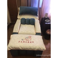 ✿Original✿Foot Bath Sofa Towel Four-Piece Foot Massage Sofa Cover Two-Piece Thickened Foot Massage Chair Bed Sheet Non-Slip Printing