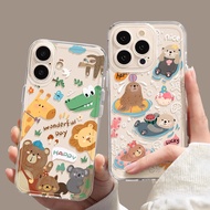 Transparent Couple Cute Casing hp Samsung S25 Fe S25 Plus S25 Ultra S20 Fe M55 S23 Fe Note 20 Ultra 