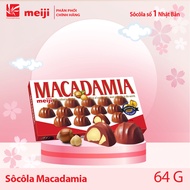 [ CHOCOLATE MEIJI ]Nhân Hạt Mắc Ca Chocolate 64g