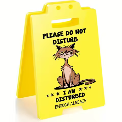Funny Team Office Gifts - PLEASE DO NOT DISTURB, Funny Fun Gag Desk Sign Cubicle Decor for Coworker 