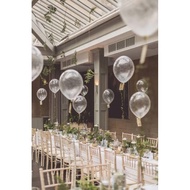 Balloons BENING Transparent latex balloon/s 18" 12" 10" 5" Unit