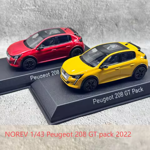 NOREV 1/43 scale alloy car model, 208 GT pack 2022 208 GT