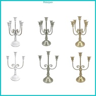 RPAN 3 5 Arms Stand Pillar  Stand Metal  Holders Candlestick Decoration