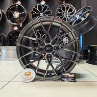 [4PCS] New Sport Rim 15inch RX114 15X6.5 ET38 8H100/114.3 HYPER BLACK