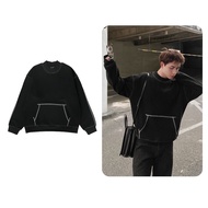 Wandy ODIN CLUB turtleneck sweater, unisex loose long-sleeved sweatshirt for men and women, Local Br