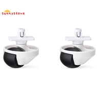 2X Replacement Front Wheel for  Roborock S6 and S7 Series S65 S55 Max S65 Pure S45 Max S7 S75 S7 Max