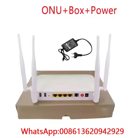 100% original new XPON ONU GE 2USB TEL HGU WIFI 2.4G&5G Dual Band ONT EPON/GPON English Version PT93