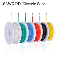 18 AWG Stranded Electrical Wire 18 Gauge Tinned Copper Wires Flexible Silicone Electric Hookup Wire 