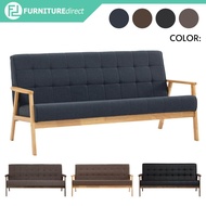 Furniture Direct HIACE Solid Wood 3 seater sofa/ sofa set murah, sofa set kayu/ ikea sofa