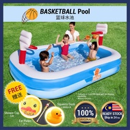 BESTWAY Basketball Inflatable Garden Swim Pool Toys Kolam Renang Mainan Budak Kolam Mandi 54122 篮球水池