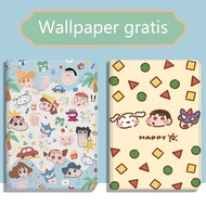 For Samsung A9 Plus S7 FE A8 S7 S8 S9 Plus S6 Lite Tablet Case Galaxy Tab Crayon Shinchan PBA357A