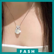 F Pendant Necklace Sweet High-end Collarbone Chain Princess Style Bow Necklace Fresh C1