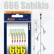 ASARI 666 Sabiki Rig - UV Glow Apollo