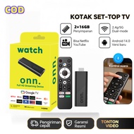 New ONN. Smart TV Stick Dual band WiFi+Bluetooth 5.0 Built in Movie/Live APP Plug and Play