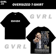 GVRL-ORIGINAL OVERSIZE T-SHIRT'EMINEM'' I Unisex Oversize T-Shirt I Thick 24s Cotton BIG Size I Orig