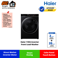 Haier 11KG Inverter Front Load Washer | Smart Dosing | Touch Button | Dual Spray | HW110-BD14166BU1 