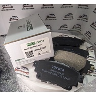 Toyota (04466-B1011) REAR Brake Pad VELOZ,ATIVA,ALZA D27A 2022> NEW VIOS AC100 NGC102G SPEC 2002>