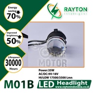 Lampu Utama LED RTD m8 projector mini h6 h4 hs1 projie HID LENSA MOBIL