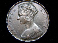 bt-1866年英屬香港(British Hong Kong)一仙(One Cent Copper Coin)銅幣(英女皇維多利亞歌德肖像Queen Victoria in Gothic Style)