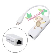 PLN Micro usb type B to Lan RJ45 network connector laptop converter