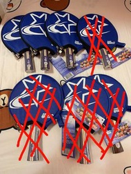 全新紅雙喜初學者乒乓球板直板1枝