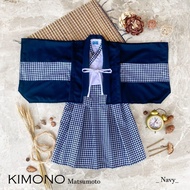 Blue matsumoto kimono / children's kimono Japanese traditional clothes for children Japanese kimono 